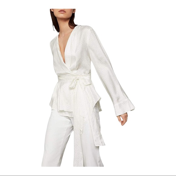 BCBGMAXAZRIA LONG SLEEVE KIMONO TOP - Picture 3 of 16